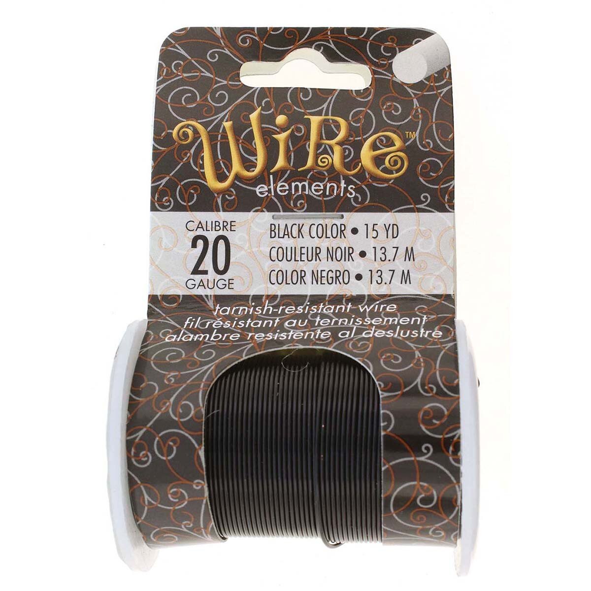 Beadsmith Wire Elements Tarnish Resistant Medium Temper - Black ...