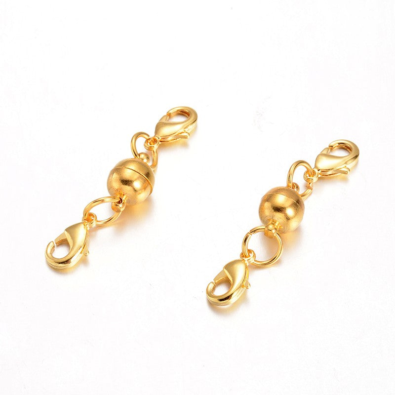 MagiDeal Lots of 12pcs Brass Crimp Tube Jewellery Clasp Converter Connector  For Necklaces Bracelet Spring Ring Clasp - yellow gold, 3mm : :  Home & Kitchen