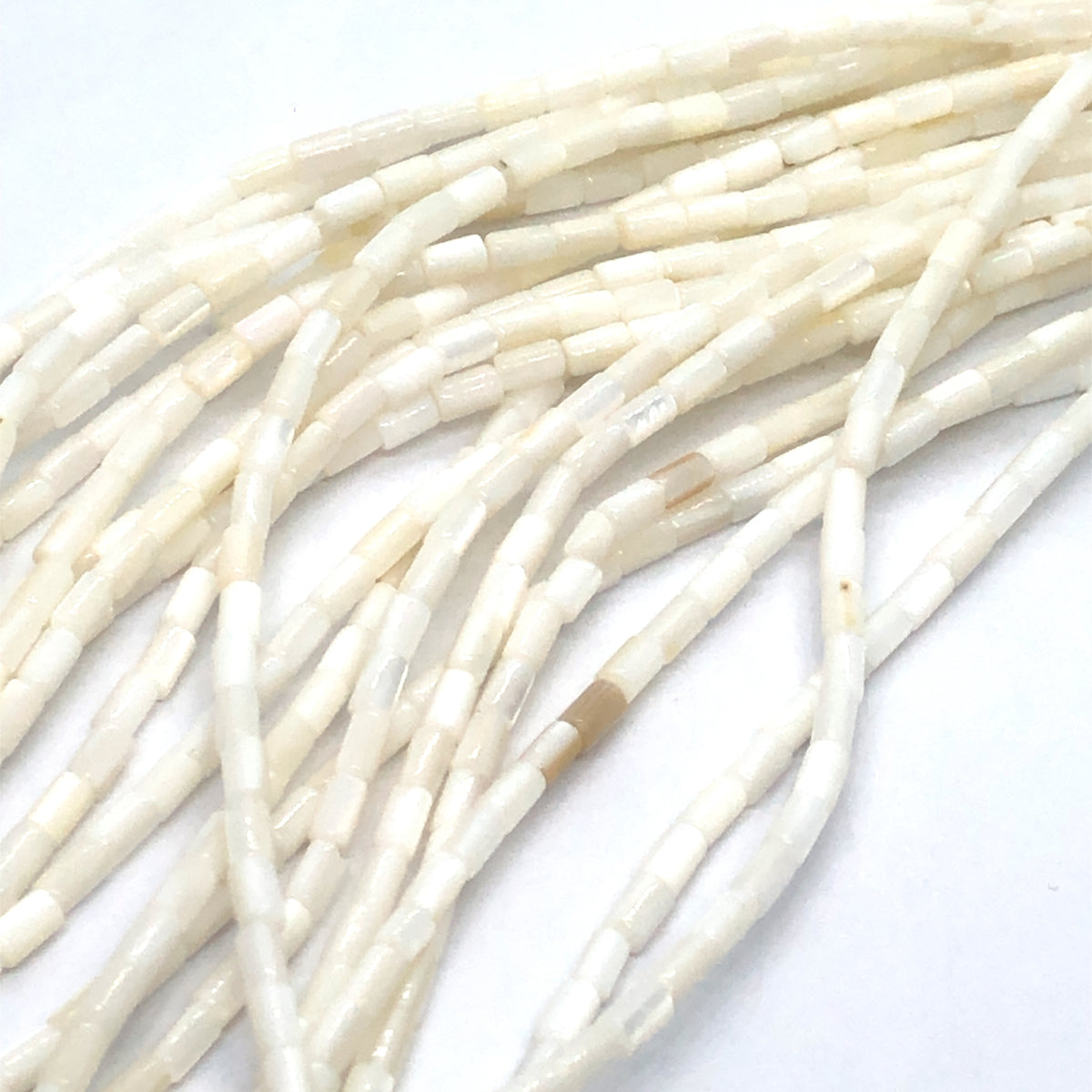 Mother of Pearl Natural Freshwater Shell High Quality Column Bead Stra ...