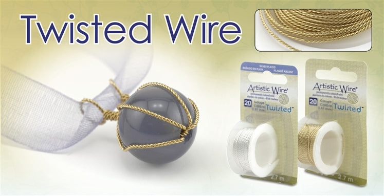 Twisted Artistic Wire 3yd  20ga Copper
