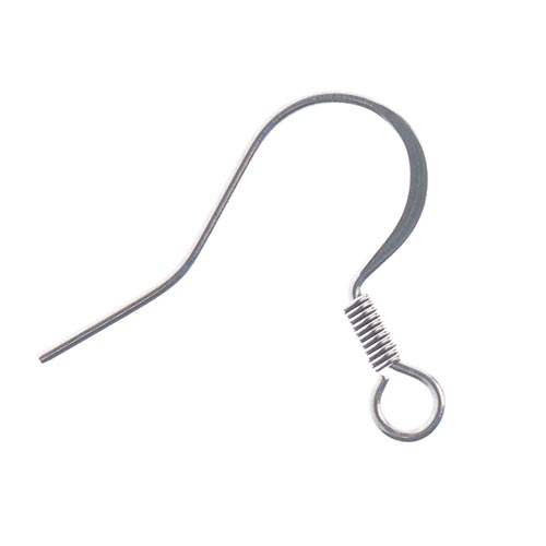 Stainless Steel Earring Fish Hook 14-15mm 20pcs – Beadazzle Bead Outlet