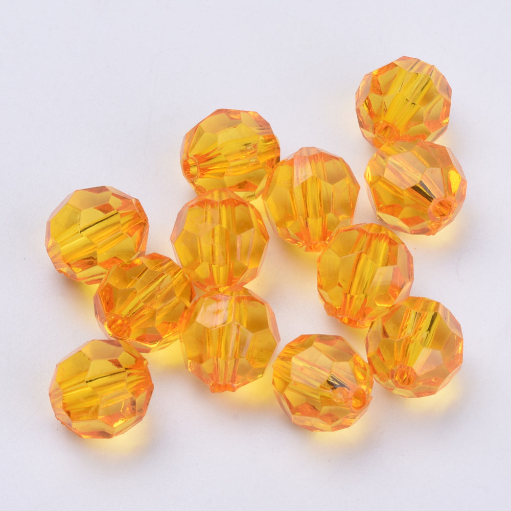 Acrylic Faceted Round Beads 8MM – Beadazzle Bead Outlet