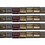TILA 5x5mm 2Hole approx. 5.2g  Bronze Opaque Iris Metallic