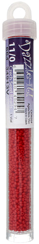 Czech Seedbead 11/0 Medium  Red Opaque approx 23g