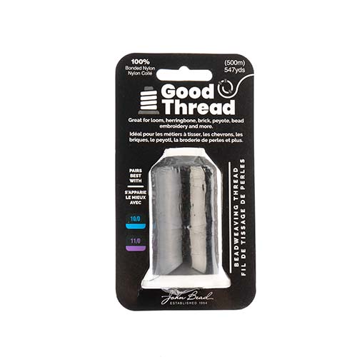 Good Thread Bonded Nylon Beading Thread by John Bead - 500m Spool –  Beadazzle Bead Outlet