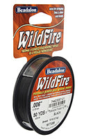 Beadalon Wildfire Beading Thread - Black, 0.006, 300 yds