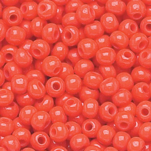 Preciosa Seed Beads Red Opaque Size 10