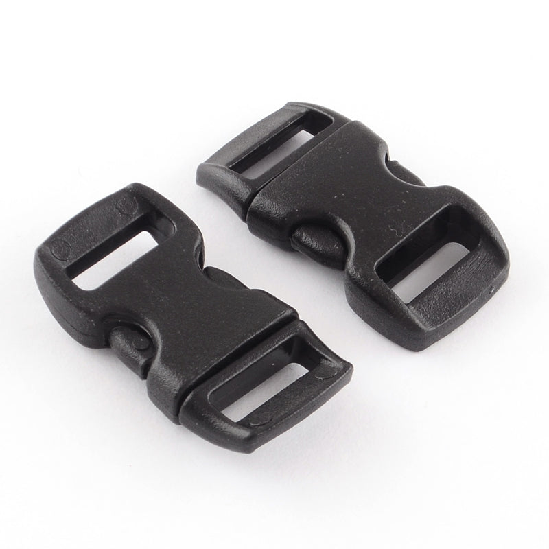 Plastic Side Release Buckles - Black 29x15mm 20pcs/pack – Beadazzle Bead  Outlet