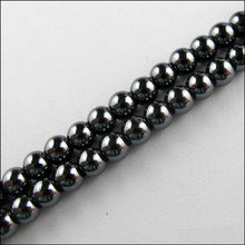 Wholesale 8mm Black Hematite Round Beads 15'' strand 95 pcs