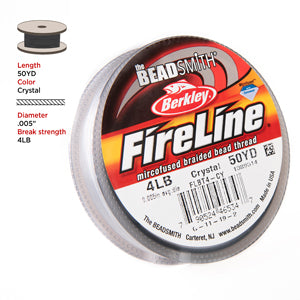 FireLine 4LB .005 0.12MM Braided Beading Cord