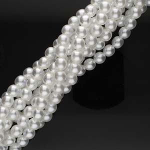 Czech Glass Pearlized Beads Bridal White 4mm 120pcs – Beadazzle