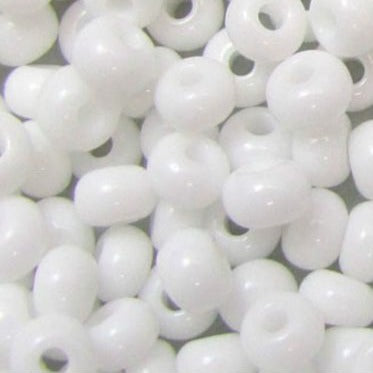 Rocaille seed beads, Dia. 3 mm, size 8/0 , hole size 0,6-1,0 mm, off white,  25 g/ 1 pack