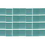 TILA 5x5mm 2Hole approx. 5.2g  Turquoise Opaque Matte AB