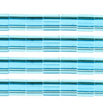 Miyuki TILA Beads 5x5mm 2 holes  Aquamarine Transparent