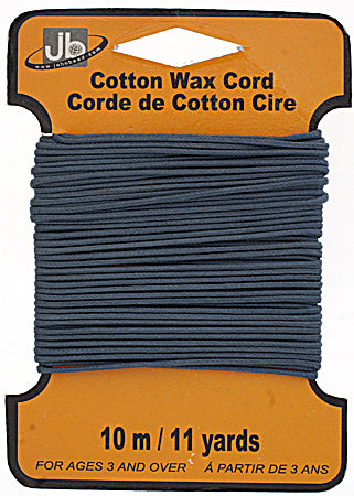 COTTON WAX CORD 1.5mm ROUND  5HEADERS x 10MTR=50MTR BLUE