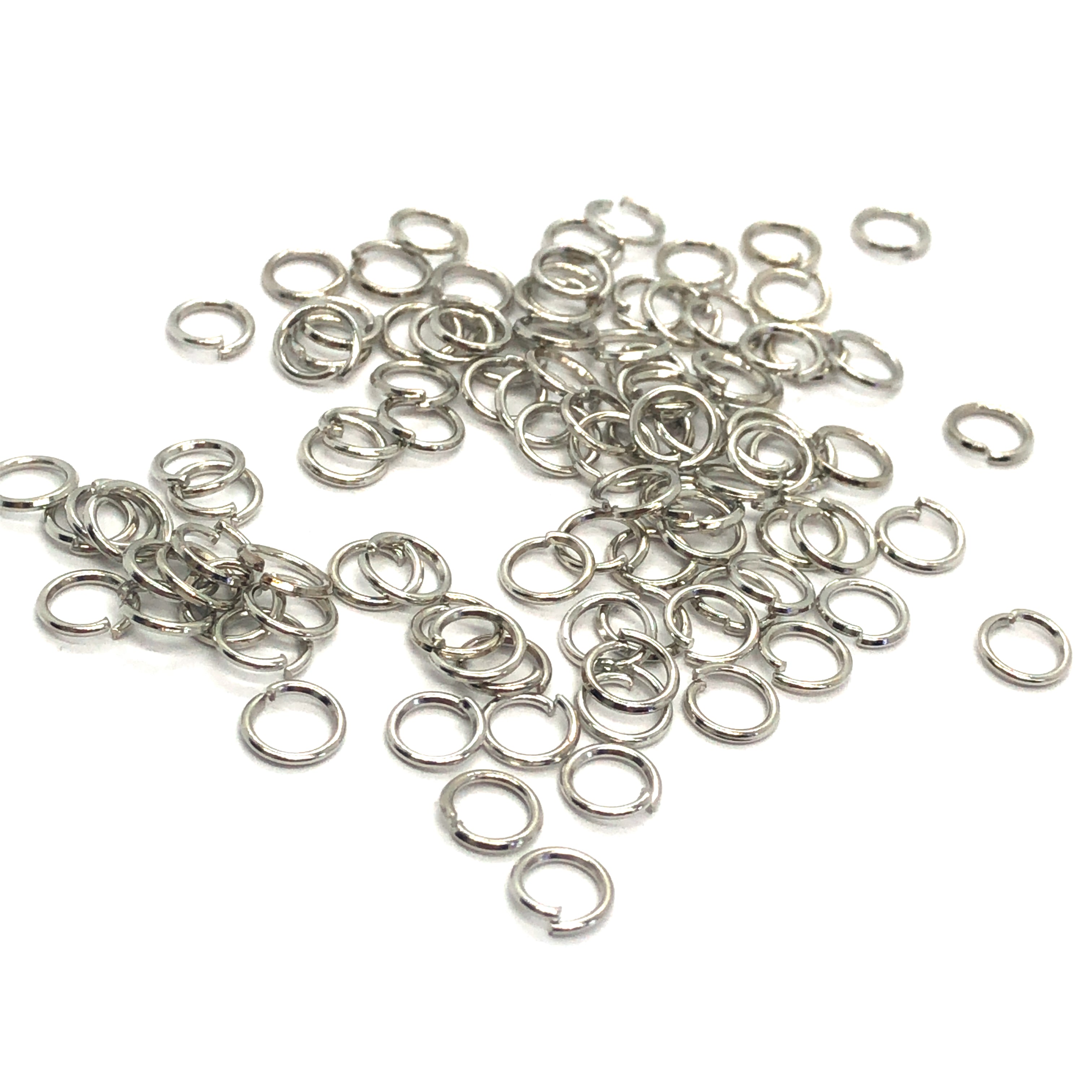 Beadazzle Round Open Jump Rings - Platinum – Beadazzle Bead Outlet