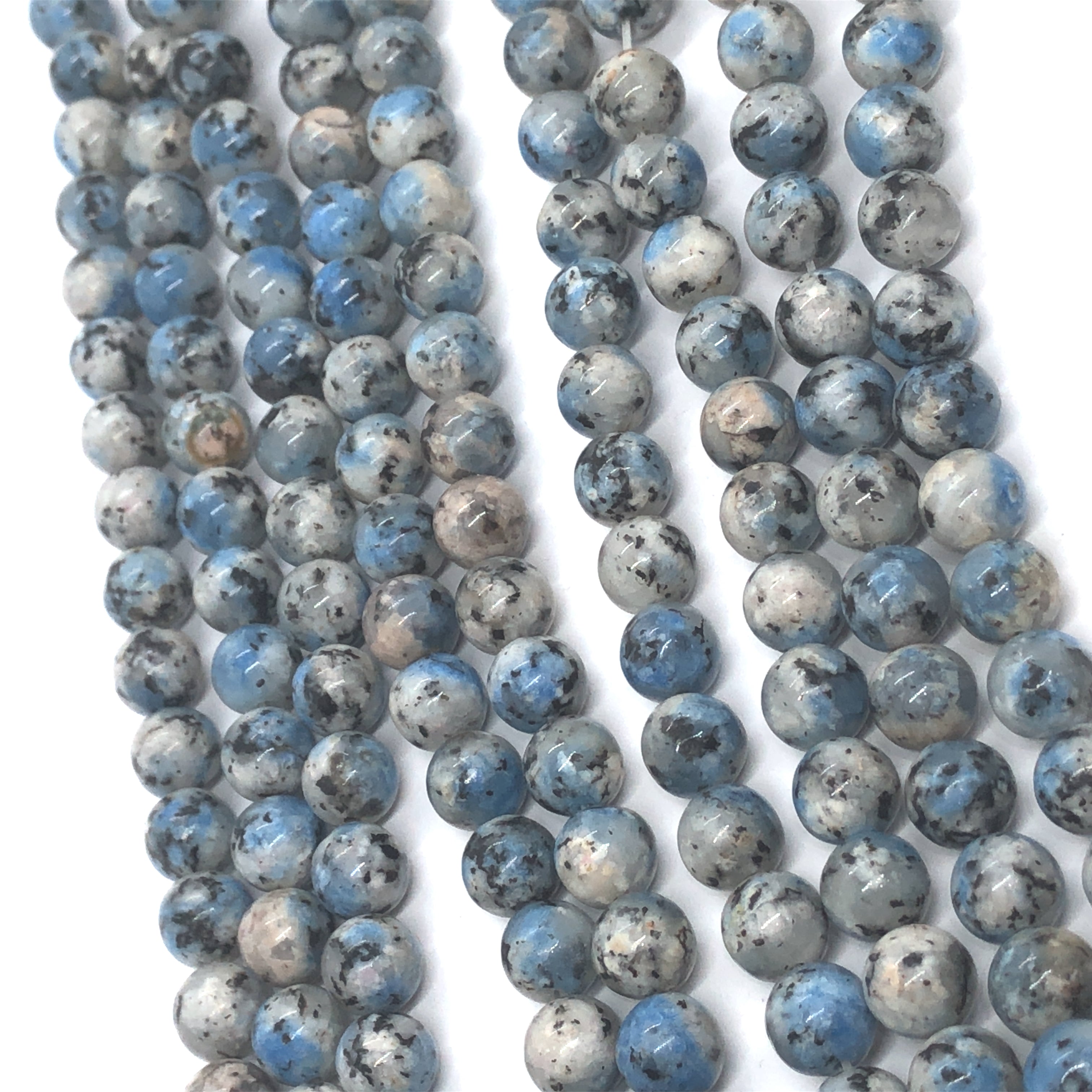 Light Blue Jasper Rocks Bargain Wall Light Blue Kiwi Jasper Gemstone 8mm Bead Strand ...