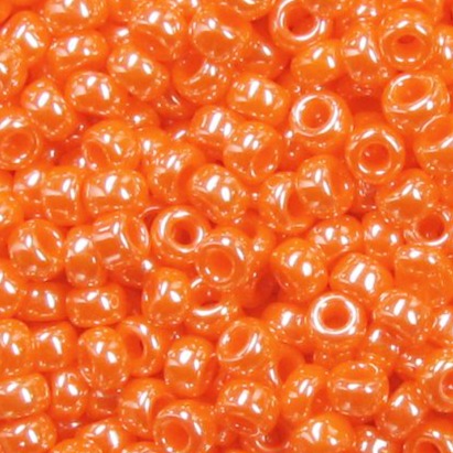 Orange Luster 8/0 Seed Bead