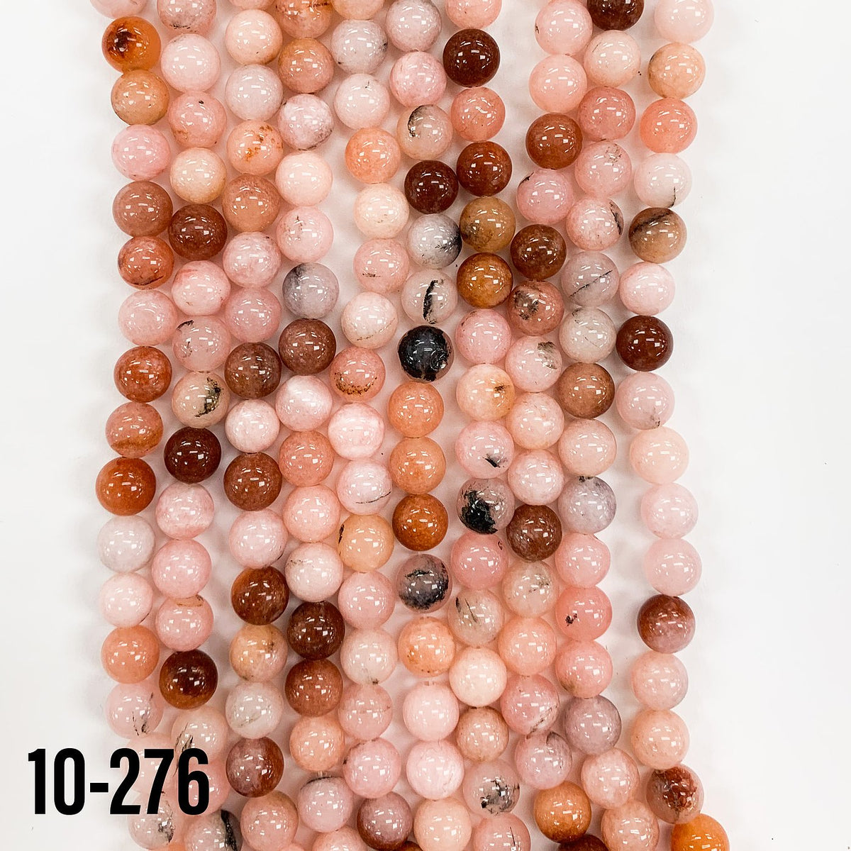 Pink Dendrite Opal Natural Round Beads #10-276 – Beadazzle Bead Outlet