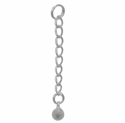 925 Sterling Silver Chain Extender with Ball Bead 1pc/pack